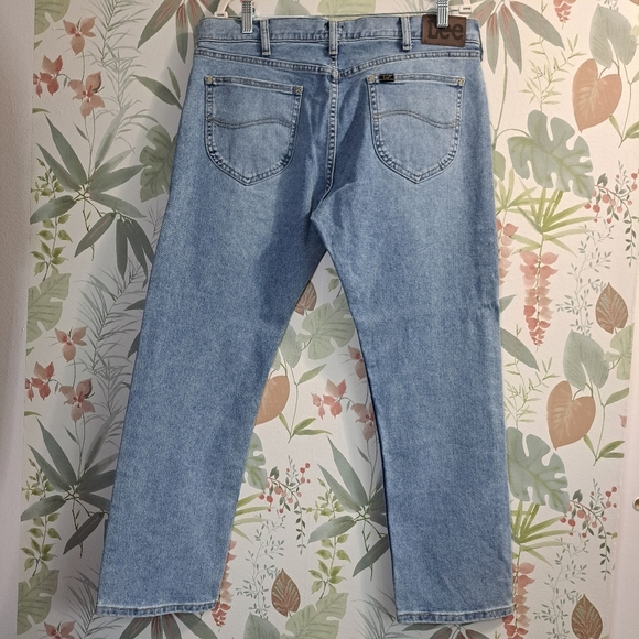 Lee Men's Light Blue Jeans 36×30 Slim Fit Stretch - Picture 2 of 8